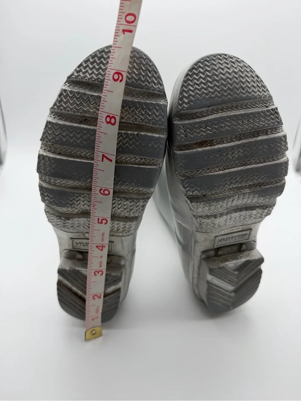 Hunter Original Kids Classic Silver Metallic Tall Rain Winter Boots Size US 4